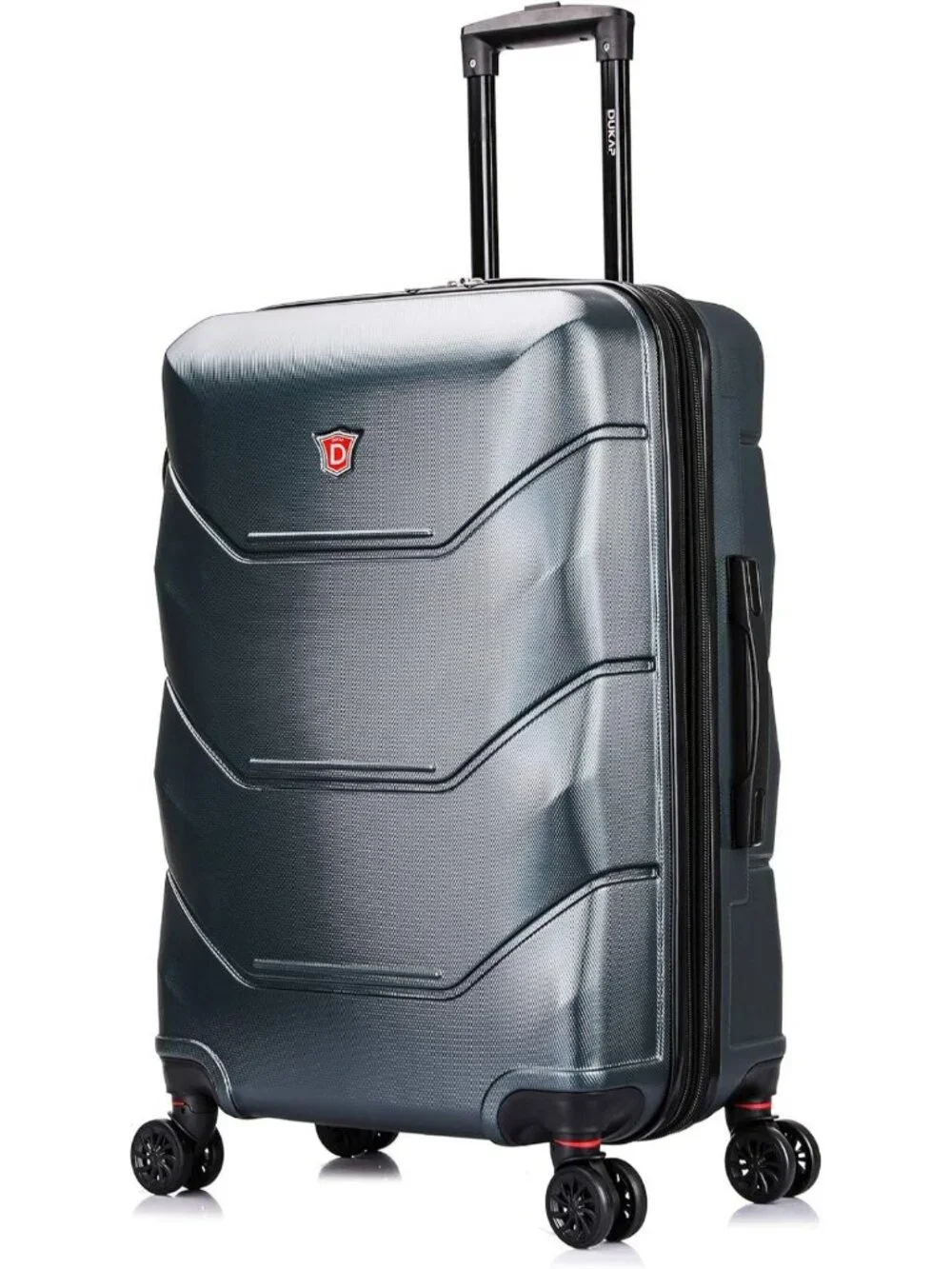 Lightweight 26-Inch Hardside Spinner Luggage - Stylish Green Travel Suitcase